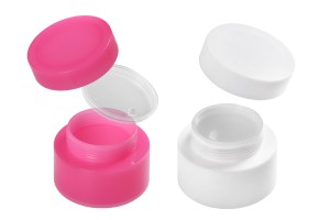 Pot à double fond en plastique de 30ml avec joint intérieur sur le couvercle - 6 pcs-6
