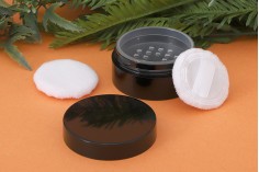 Pot en acrylique de 30ml avec tamis pour poudre et produits cosmétiques - 12 pcs