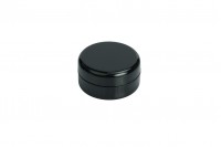 3ml black plastic jar