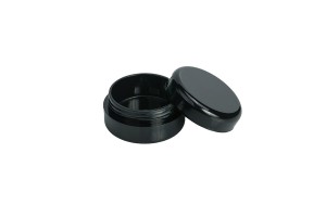 Petit pot noir de 3ml en plastique-imazh_grup