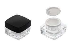 Luxus Acryl- Cremedose mit schwarzem Deckel 10 ml-εικόνα_σύνθεση