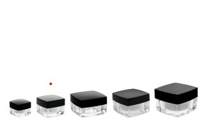 Luxus Acryl- Cremedose mit schwarzem Deckel 10 ml-εικόνα_σύνθεση