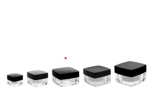 Luxus, Acryl- Cremedose mit schwarzem Deckel 15 ml-εικόνα_σύνθεση