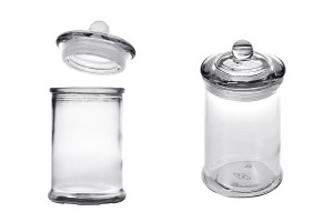 Kleines Glas 330 ml mit Glas-Deckel und lufdichtem Verschluss-5