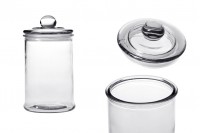 Barattolo da 700 ml con coperchio in vetro e chiusura ermetica, 190x100 mm.