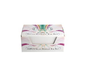 Drahtbügelglas 100 ml 84,5x53,5 mm - 12 Stücke mix Farben-εικόνα_σύνθεση