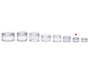 Pot en acrylique de 5 ml transparent avec couvercle-3
