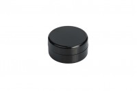 5ml black plastic cosmetic jar available in a package with 12 pcs
