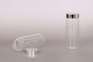Glas mit silbernem Deckel und innerer Dichtung-εικόνα_σύνθεση