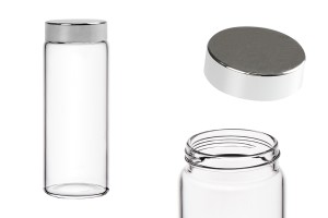 Glas mit silbernem Deckel und innerer Dichtung-εικόνα_προϊοντική