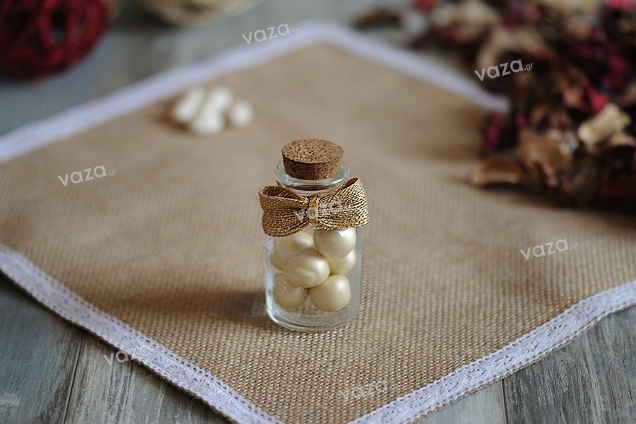 Glass bottle with natural cork 60 ml