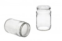 580 ml cylindrical facet honey jar - 72 pcs