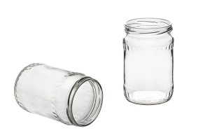 Bal için silindirik kavanoz 580 ml Faset - 72 adet