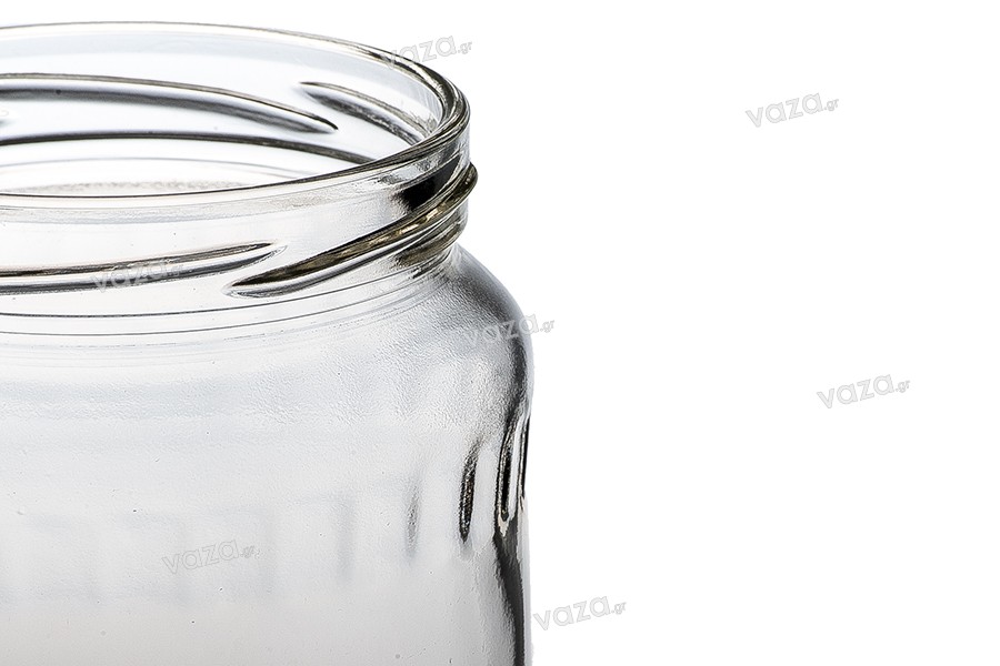 580 ml cylindrical facet honey jar - 72 pcs
