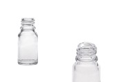 Γυάλινο μπουκαλάκι για αιθέρια έλαια 10 ml διάφανο με στόμιο PP18