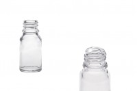 Flacon en verre pour huiles essentielles de 10 ml transparent avec bouchon PP18