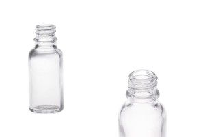 Glasflasche für Ätherische Öle 20ml transparent PP 18