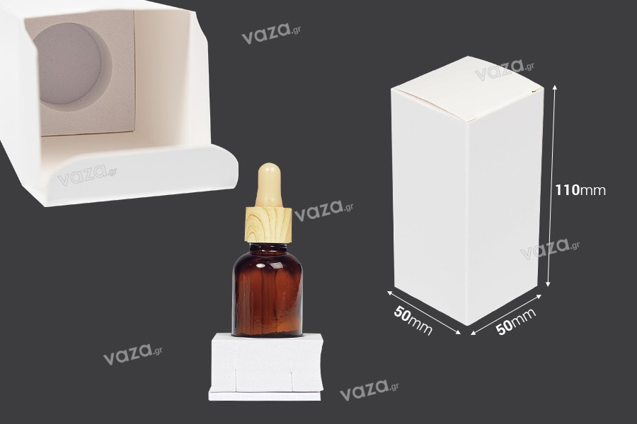 Flacone in vetro per oli essenziali 30 ml oro MAT con beccuccio PP18