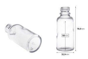 Klarglasflaschen für Ätherische Öle 30ml PP 18-2