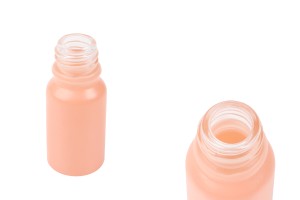 Bouteille en verre PP18 pour huiles essentielles 10 ml de couleur rose mate