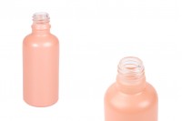 Glass bottle PP18 for essential oils 50 ml in pink matte color