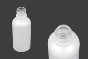 Γυάλινο μπουκαλάκι για αιθέρια έλαια 30 ml λευκό περλέ με στόμιο PP18