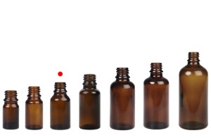 Braunglasflaschen für Ätherische Öle 15ml PP 18-5