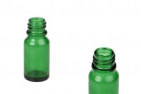 Flacon vert en verre pour huiles essentielles de 10 ml avec bouche PP18