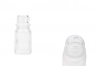 5ml transparent frosted glass bottle with PP18 finish for essential oils