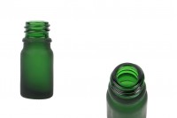 5ml green frosted glass bottle with PP18 finish for essential oils