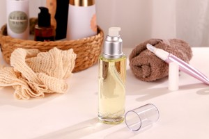 Glasflasche 100 ml ohne Zerstäuber PP 24 geeignet für Mandelöl-3