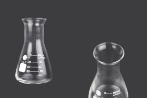 Glasflasche (Erlenmeyer) 100 ml graduiert-1