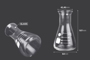 Glasflasche (Erlenmeyer) 100 ml graduiert-2