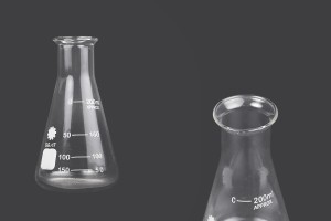 Flacon conique en verre (Erlenmeyer) de 200 ml avec indications volumétriques-photo_produit