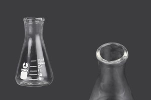 Flacon conique en verre (Erlenmeyer) de 25 ml avec indications volumétriques-1