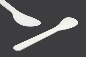 Plastikspachtel für Cremes (PE) weiß 133 mm - 24 Stk-1