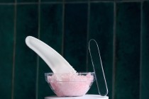 Spatula for cream plastic (PE) transparent 68 mm - 50 pcs