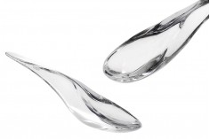 Spatule pour plastique crème (PE) transparent 70 mm - 12 pcs