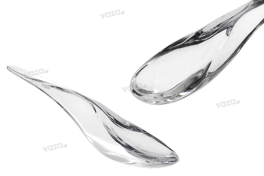 Spatule pour plastique crème (PE) transparent 70 mm - 12 pcs