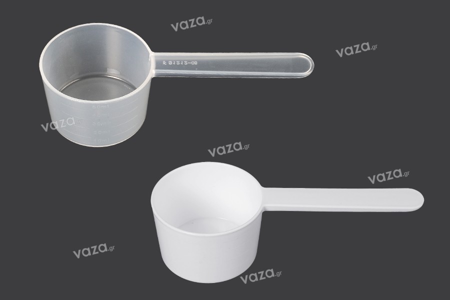 Measuring cup 50 ml plastic (PE) with graduation - 6 pcs