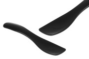 Spatule 62,8 mm en plastique (PE) de couleur noire pour crème - 50 pcs