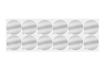 44 mm alüminyum etiket - 12 adet