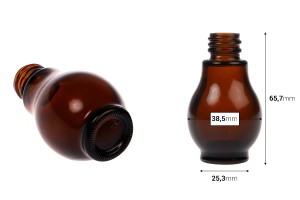 Flasche für ätherische Öle 20 ml Glasbonbon (PP18)-εικόνα_διαστάσεις