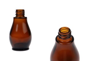 Flacon en verre pour huiles essentielles de 30 ml de couleur caramel (PP18)-εικόνα_προϊοντική