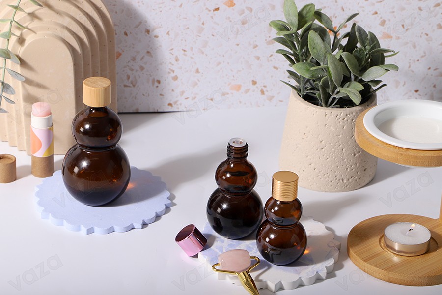 Braunglasflasche 100ml für Ätherische Öle (PP18)-bildgruppe