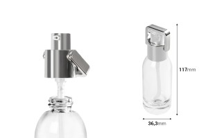 Kosmetikflasche 30ml aus Glas-bildabmessungen