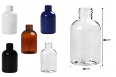 PET-Flasche mit 100 ml in verschiedenen Farben (PP 24) - 12 Stck