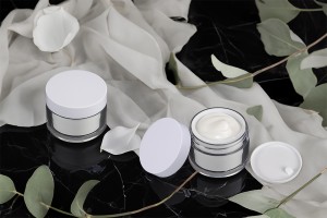 Pot de crème double face 30 ml avec couvercle et joint plastique-εικόνα_σύνθεση