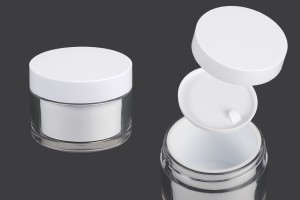 Pot de crème double face 50 ml avec couvercle et joint plastique-εικόνα_προϊοντική