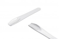 Spatule en plastique pour crème (PE) de couleur argent 71 x 11 mm - 24 pcs